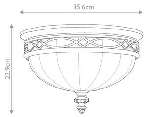 Feiss FE-DRAWING-ROOM-FB - Stropné svietidlo DRAWING ROOM 3xE27/60W/230V