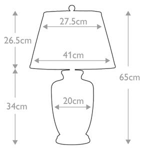 Elstead GOLD-BIRDS-TL - Stolná lampa GOLD BIRDS 1xE27/60W/230V