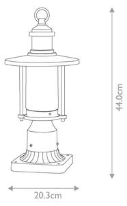 Kichler KL-RIVERWOOD3-M - Vonkajšia lampa RIVERWOOD 1xE27/60W/230V IP44 čierna