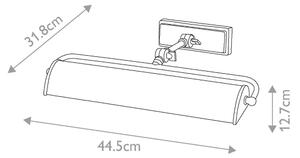 Elstead WINCHFIELD-PLM-AB-OAK - Obrazové svietidlo WINCHFIELD 2xE14/40W/230V dub
