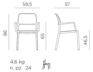 Stima Plastové kresielko RIVA Vyberte variant ->: Bianco - Biela
