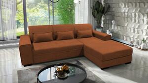 ROHOVÁ SEDAČKA, textil, hrdzavá MID.YOU - Sedačky, Online Only