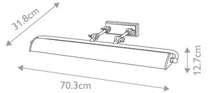 Elstead WINCHFIELD-PLL-AB-OAK - Obrazové svietidlo WINCHFIELD 4xE14/40W/230V dub
