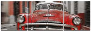Obraz na plátne - Klasické americké auto - panoráma 5123FC (120x40 cm)