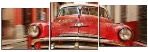 Obraz na plátne - Klasické americké auto - panoráma 5123D (90x30 cm)
