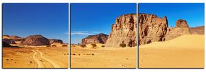 Obraz na plátne - Cesta v púšti - panoráma 5129B (90x30 cm)