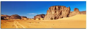 Obraz na plátne - Cesta v púšti - panoráma 5129A (105x35 cm)