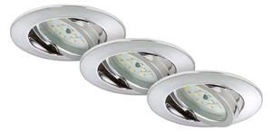 Briloner 7209-038 - SADA 3x LED Kúpeľňové podhľadové svietidlo LED/5W/230V IP23