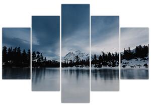 Obraz - Na zamrznutom jazere (150x105 cm)