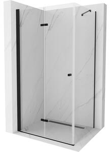 Mexen Lima sprchová kabína, skladacie dvere 80 x 70 cm, transparentnéné, čierna - 856-080-070-70-00