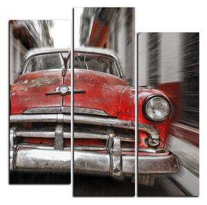 Obraz na plátne - Klasické americké auto - štvorec 3123FC (75x75 cm)