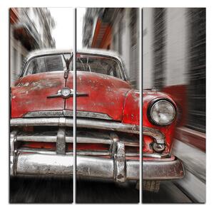Obraz na plátne - Klasické americké auto - štvorec 3123FB (75x75 cm)
