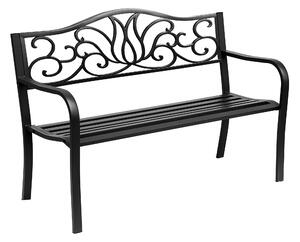 Aga Záhradná kovová lavica MR2045 127x60x89 cm