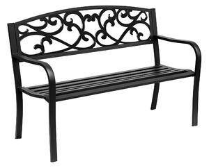 Aga Záhradná kovová lavica MR2044 127x60x89 cm