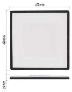 LED Stropné svietidlo FLORI LED/22W/230V 4000K čierna 42x42 cm