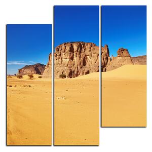 Obraz na plátne - Cesta v púšti - štvorec 3129D (75x75 cm)
