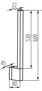 Kanlux 38891 - LED Vonkajšie nástenné svietidlo YALTE LED/8W/230V 3000K IP54 čierna