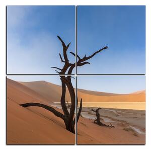 Obraz na plátne - Mŕtvy strom v dunach - štvorec 3130E (60x60 cm)