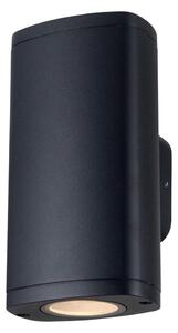 Kanlux 38882 - Vonkajšie nástenné svietidlo ZEVI 2xGU10/10W/230V IP54 čierna