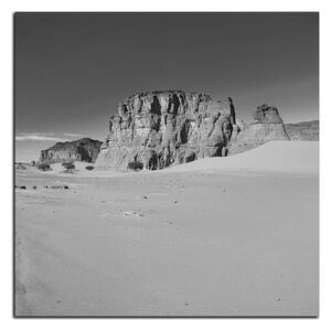 Obraz na plátne - Cesta v púšti - štvorec 3129QA (50x50 cm)