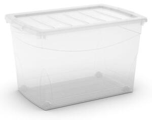 KIS Omnibox XL priehľadný 60l s koliesky