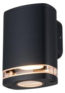 Kanlux 38884 - Vonkajšie nástenné svietidlo ZEVI 1xGU10/10W/230V IP54 čierna