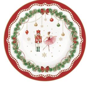 FEDORA Home Vianočné dezertné taniere Magie de Noel, set 6 ks, priemer 19 cm