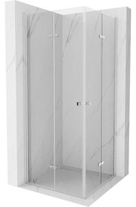 Mexen Lima Duo sprchová kabína, skladacie dvere 100 x 100 cm, transparentnéné, chrómová - 856-100-100-02-00