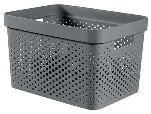 Curver Úložný box INFINITY 17l recyklovaný plast tmavosivý