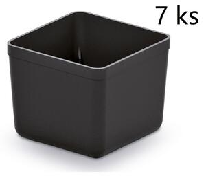 Kistenberg Sada 7 plastových boxov na náradie UNITE BOX 55x55x165 čierne