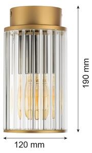 Argon 8774 - Vonkajšie stropné svietidlo NORFOLK 1xE27/15W/230V IP44 zlatá