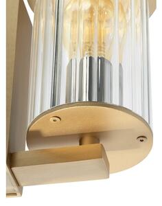 Argon 8752 - Vonkajšie nástenné svietidlo NORFOLK 1xE27/15W/230V IP44 zlatá