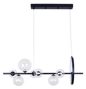 LED Luster na lanku HYBRID LED/15W/230V + 7xG9/6W 4000K čierna