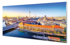 Nástenný panel  Berlín riečny mosty 100x50 cm