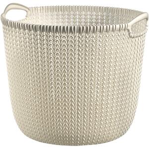Curver Knit guľatý kôš 30l biely