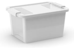 KIS Úložný Bi Box S - 11 litrov biela / priehľadná