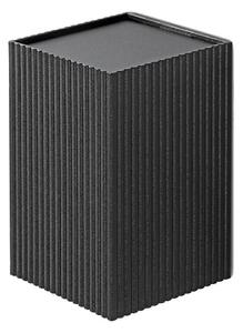 FARO 40535 - Nástenné svietidlo SOLE 1xGU10/8W/230V čierna vrúbkovaná hranatý