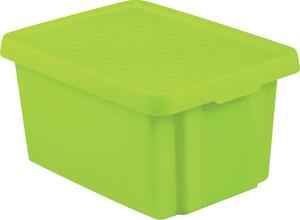 Curver Úložný box ESSENTIALS 16l s vekom zelený