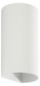 FARO 40542 - Nástenné svietidlo SOLE 2xGU10/8W/230V biela vrúbkovaná zaokrúhlený