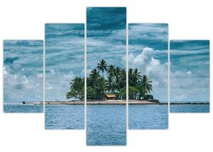 Obraz - ostrov v mori (150x105 cm)