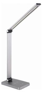 LED Stolná lampa s bezdrôtovou nabíjačkou LED/10W/230V matný chróm