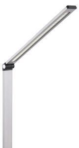 LED Stolná lampa s bezdrôtovou nabíjačkou LED/10W/230V matný chróm