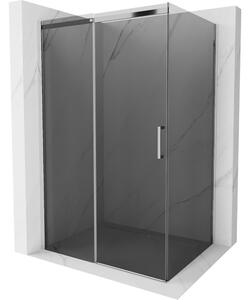 Mexen Omega sprchová kabína, posuvné dvere 120 x 80 cm, grafitová čierna, chrómová - 825-120-080-01-40