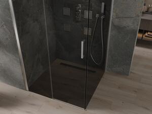 Mexen Omega sprchová kabína, posuvné dvere 100 x 100 cm, grafitová čierna, chrómová - 825-100-100-01-40