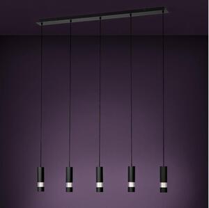 Eglo 39706 - LED Luster na lanku BERNABETA 5xGU10/4,6W/230V čierna