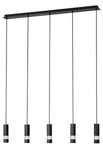Eglo 39706 - LED Luster na lanku BERNABETA 5xGU10/4,6W/230V čierna