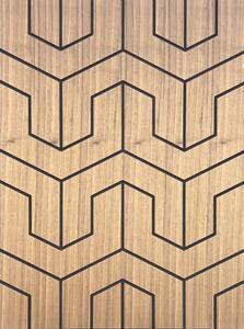 Obu Wood - drevený dekoračný panel Farba: Fumed Oak
