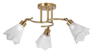 Luster na tyči 3xE14/60W/230V zlatá
