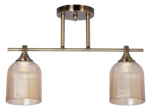 Luster na tyči 2xE14/60W/230V mosadz
