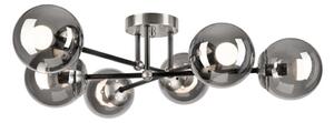 Prisadený luster MALENA 6xE14/5W/230V matný chróm/dymová